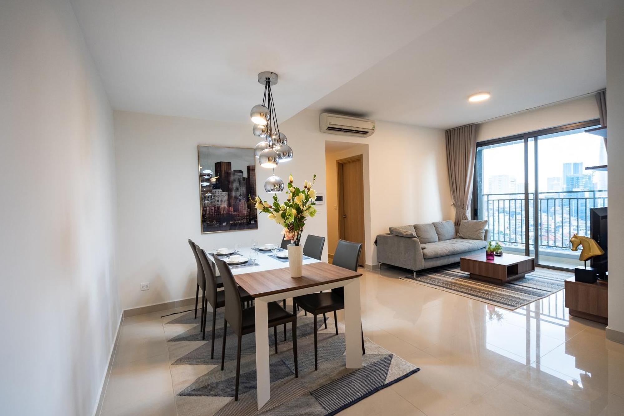 مدينة هوشي منه Central Business District Rivergate Apartment - Free Pickup & Pool المظهر الخارجي الصورة